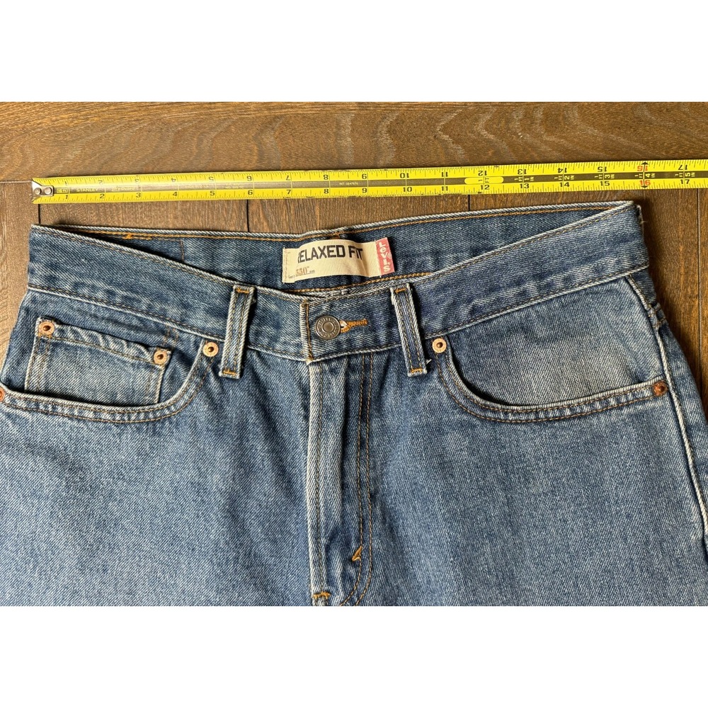 Levi's 550 Jeans Men's 33x32 Relaxed Fit Blue Denim 100% Cotton Older 2000s - Picture 4 of 8
